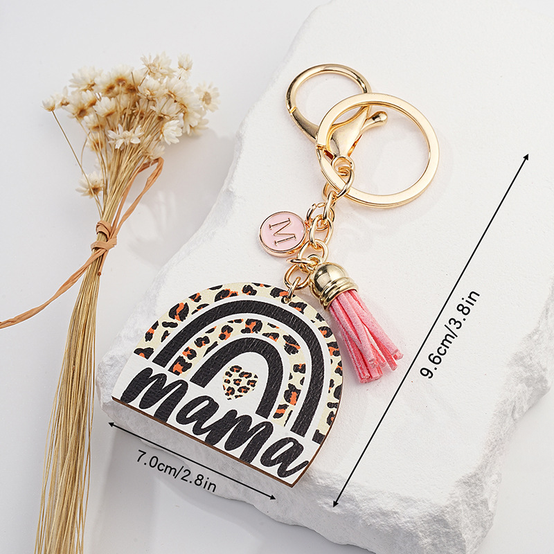 Día de la madre al por mayor Rainbow Gift Metal Keychain
